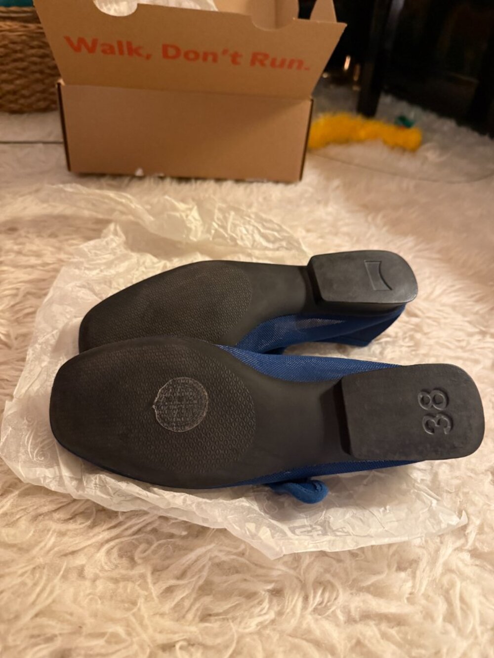 Camper - Casi Casi Myra Blue Textile Ballerinas - Size 38 - Picture 8 of 13